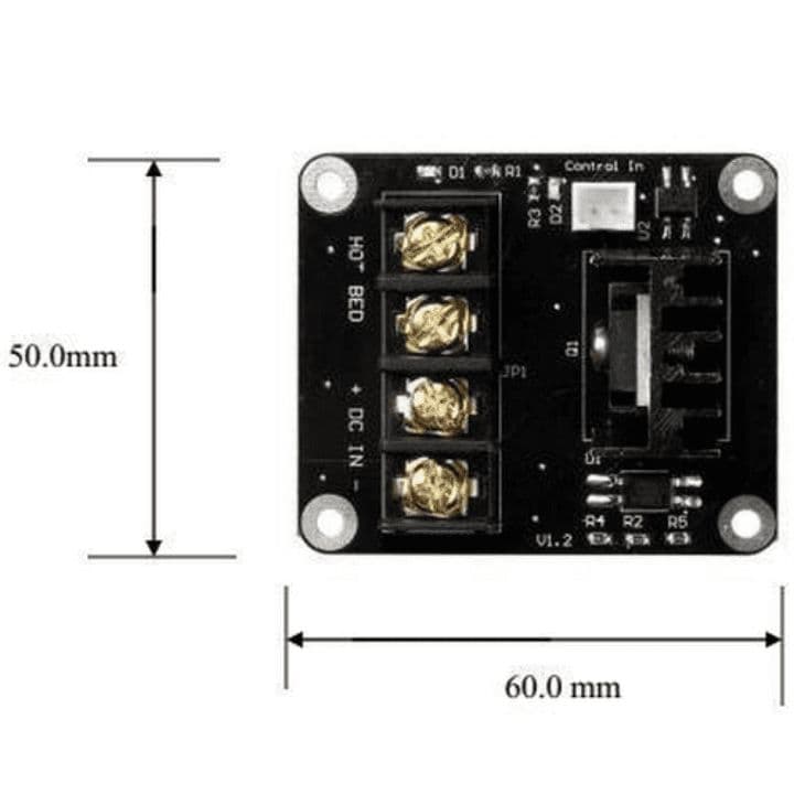 3D Printer Power Controller Module for Heated Bed - View 3
