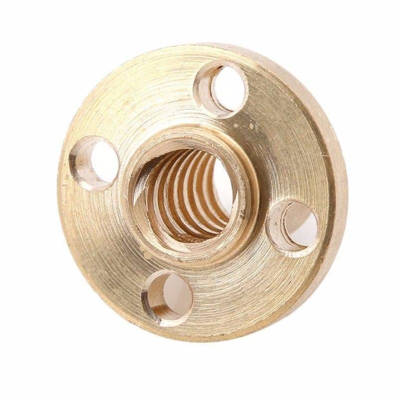 4 Start T Type Copper Nut - 2mm Pitch - View 3