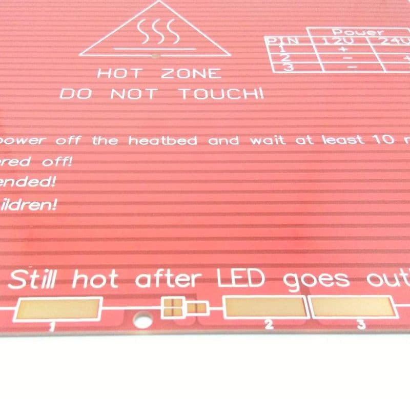 MK2B 3D Printer PCB Heat Bed - 214 mm - View 2