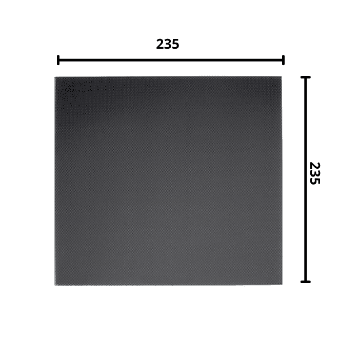 Ultrabase 235*235mm 3D Printer Platform Tempered Heated Bed Glass Plate with Microporous Coating - View 3