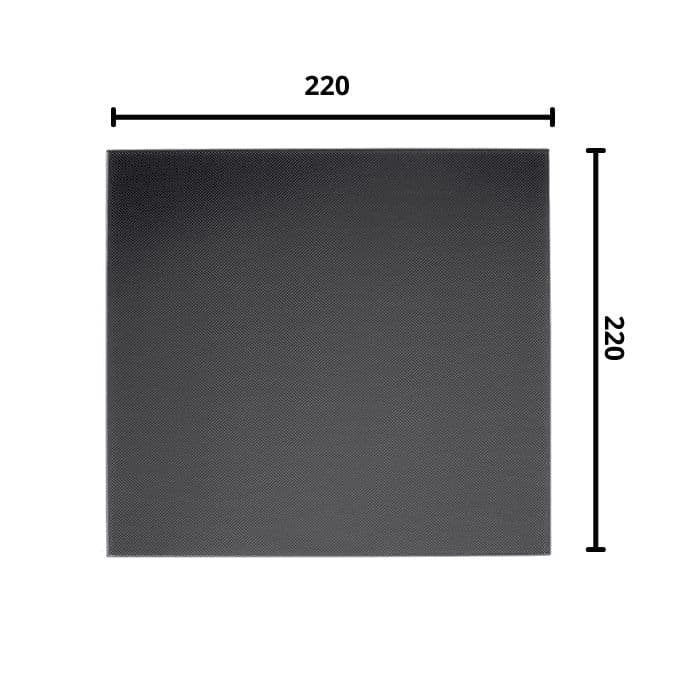 Ultrabase 220*220mm 3D Printer Platform Tempered Heated Bed Glass Plate with Microporous Coating - View 3