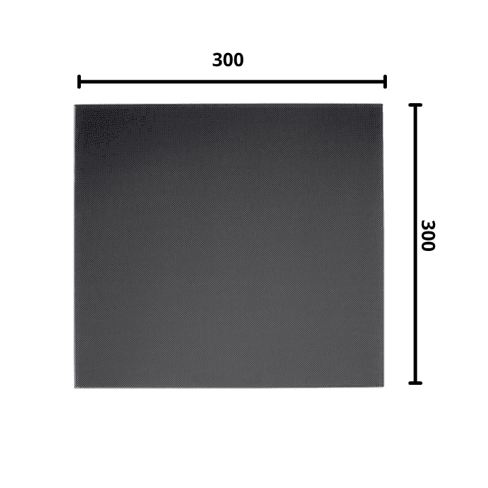 Ultrabase 300*300mm 3D Printer Platform Tempered Heated Bed Glass Plate with Microporous Coating - View 3