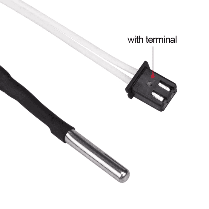 3D Printer Temperature Detection Resistance NTC100K Thermistor Sensor Parts Hot Probe High for Temperature Version (1 meter) - View 2