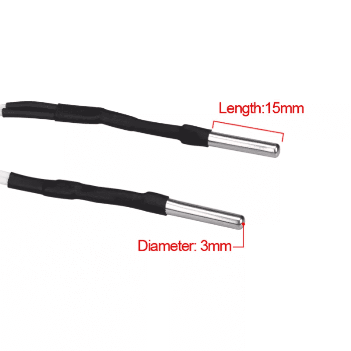 3D Printer Temperature Detection Resistance NTC100K Thermistor Sensor Parts Hot Probe High for Temperature Version (1 meter) - View 3