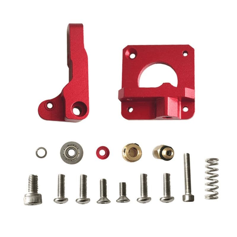 Extruder Kit Left Side Upgraded Red MK8 All Metal Bowden for 1.75mm Filament - View 1