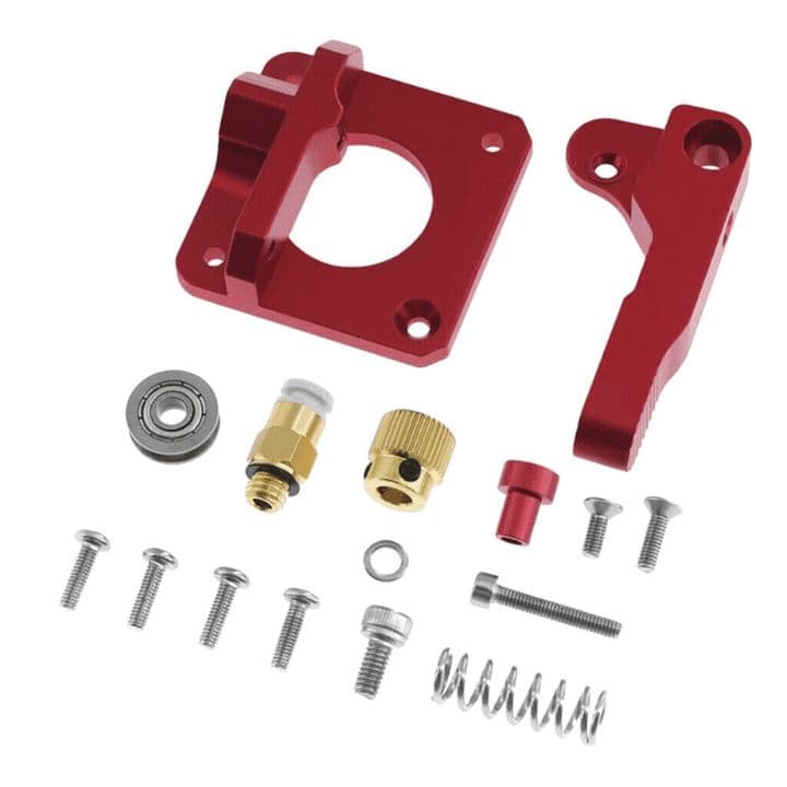 Extruder Kit Right Side Upgraded Red MK8 All Metal Bowden for 1.75mm Filament - View 2