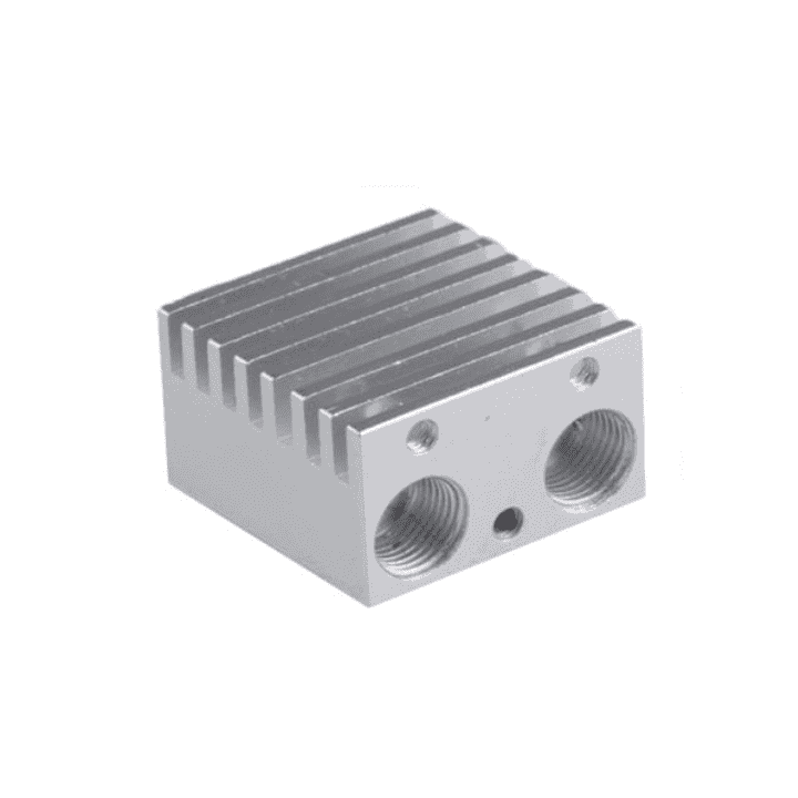 3D Printer 2 in 1 J-Head Heat Sink V6 Extruder Double Head Aluminum Block Heatsink for E3d 3D Printer - View 2