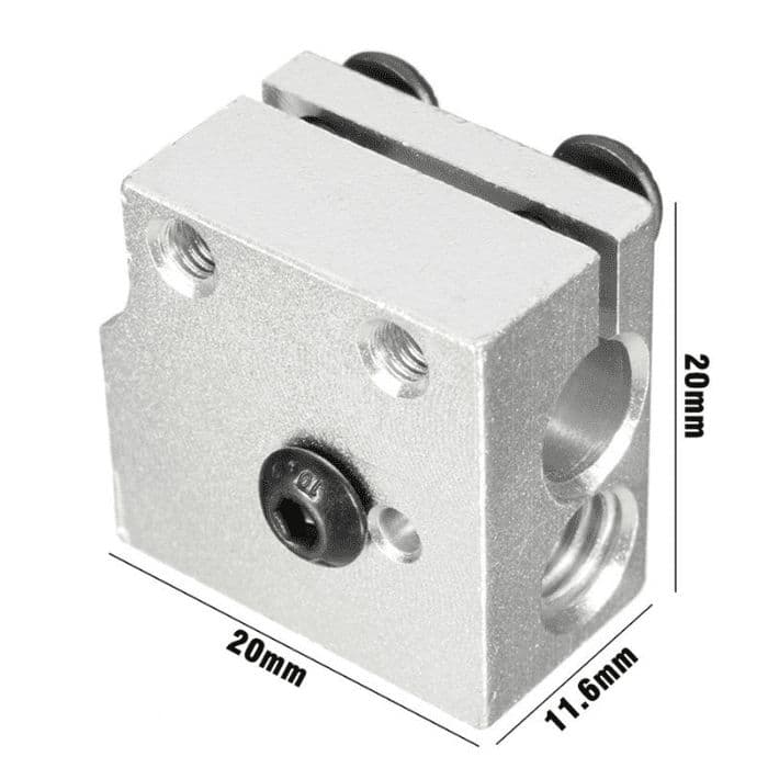 Volcano hot end Heater Block/Heating Block for 3D Printer - View 2