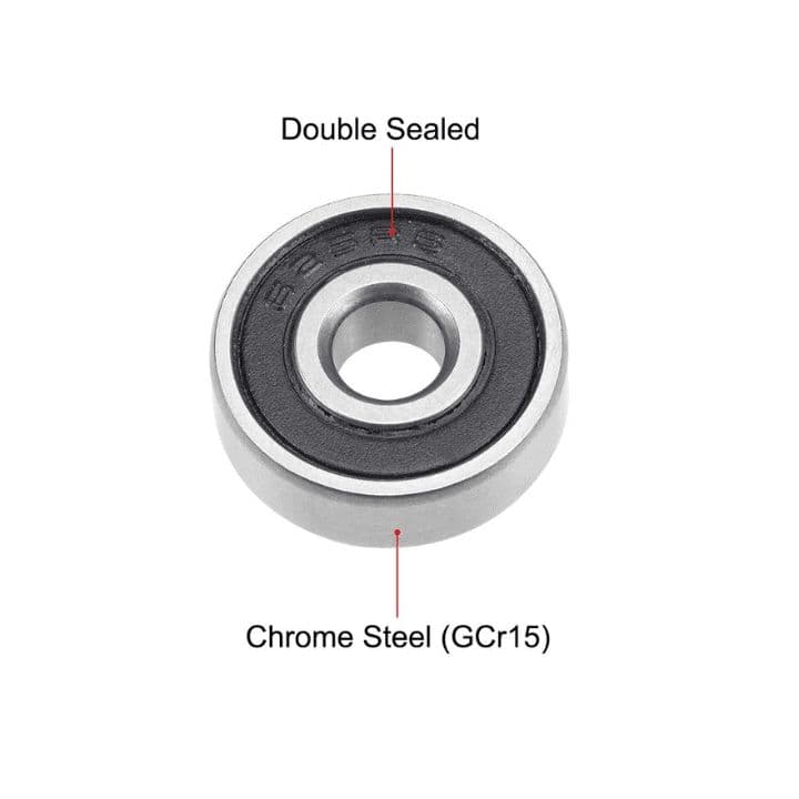 625-2RS Rubber Sealed Ball Bearing Miniature Bearing (5x16x5mm) - View 2