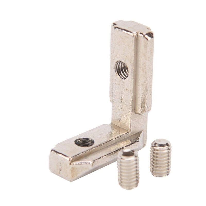 T Slot L Type 90 Degree Aluminum Profile Accessories Interior Joint Inside Corner Connector Bracket for 3030 series with M6x8 Screw (8mm) - View 1