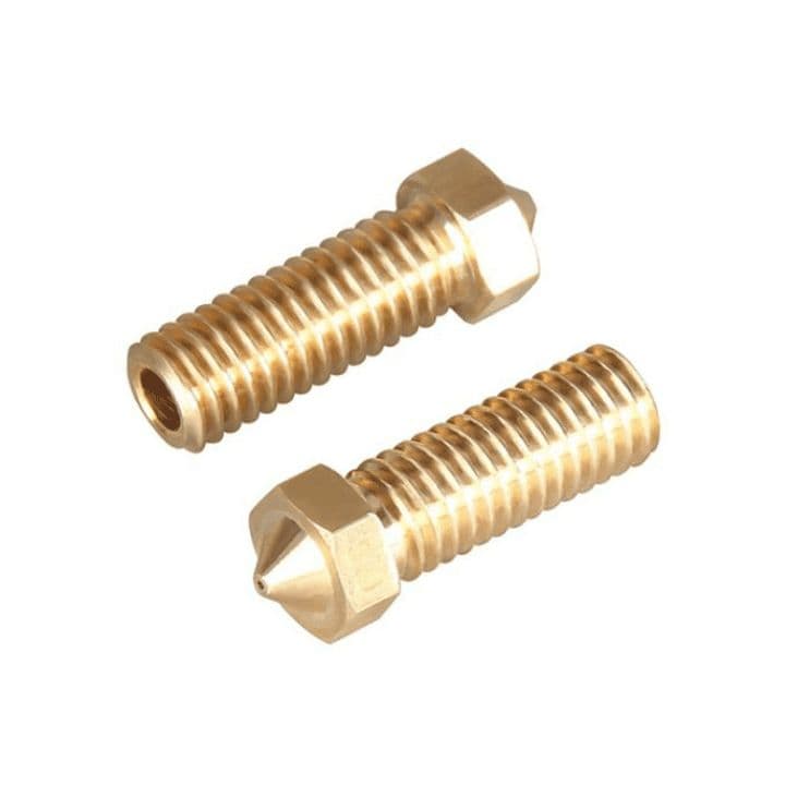 V6 Volcano Brass Length Extruder Nozzle 3.0mm x 0.8mm - View 3