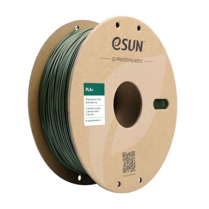 eSun 1.75mm PLA+ 3D Printing Filament 1kg olive green Color - View 1