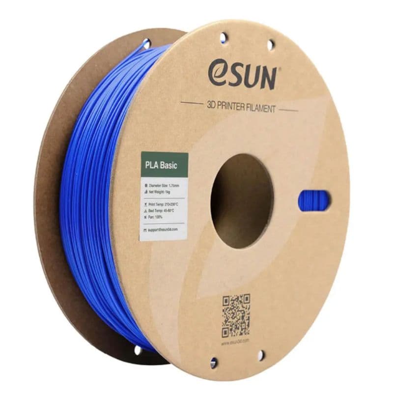 eSun 1.75mm PLA-Basic 1kg 3D Printing Filament Blue Color - View 1