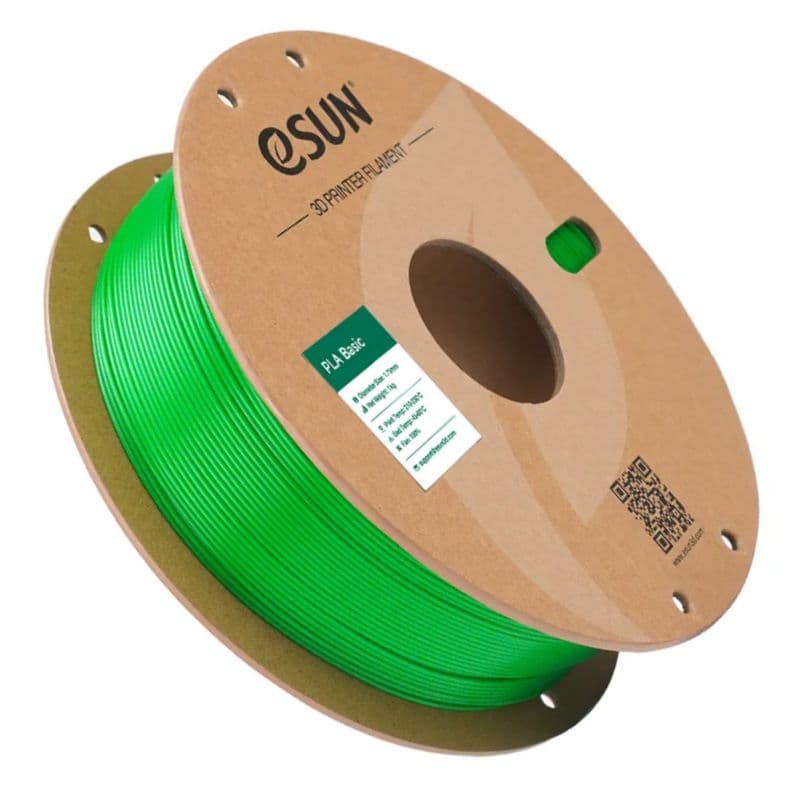 eSun PLA-Basic 1.75mm 1kg Roll 3D Printing Filament Green Color - View 2