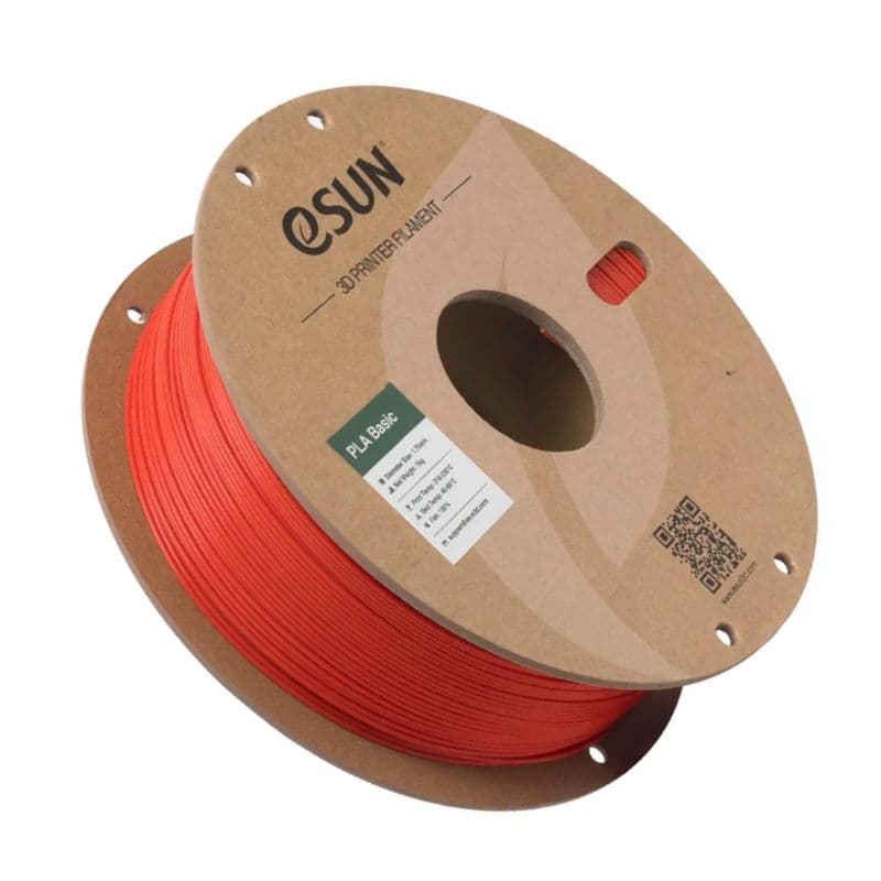 eSun 1.75mm 1kg PLA-Basic 3D Printing Filament Red Color - View 2