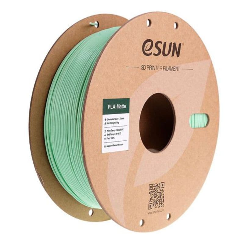 eSun 1.75mm PLA-Matte Filament 1kg Roll Mint Green - View 1