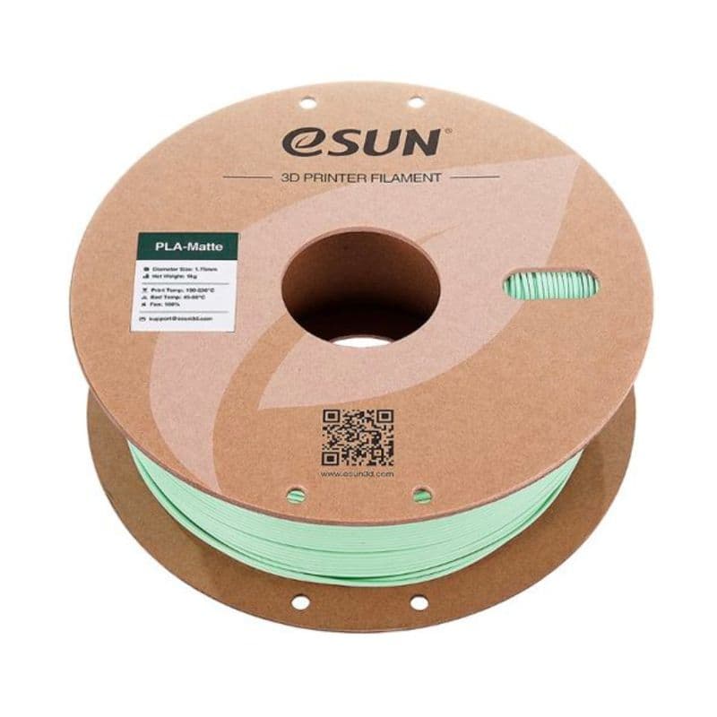 eSun 1.75mm PLA-Matte Filament 1kg Roll Mint Green - View 2