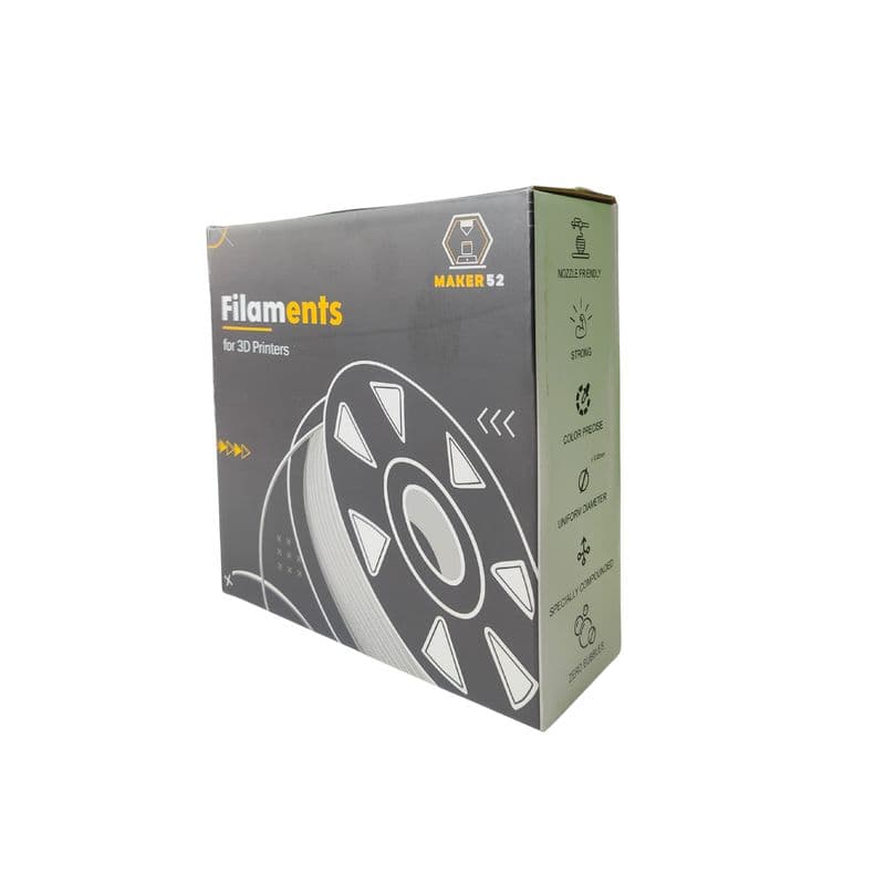 Premium HS PLA 1.75mm 3D Printing Filament 1kg-Polar White Color - View 3