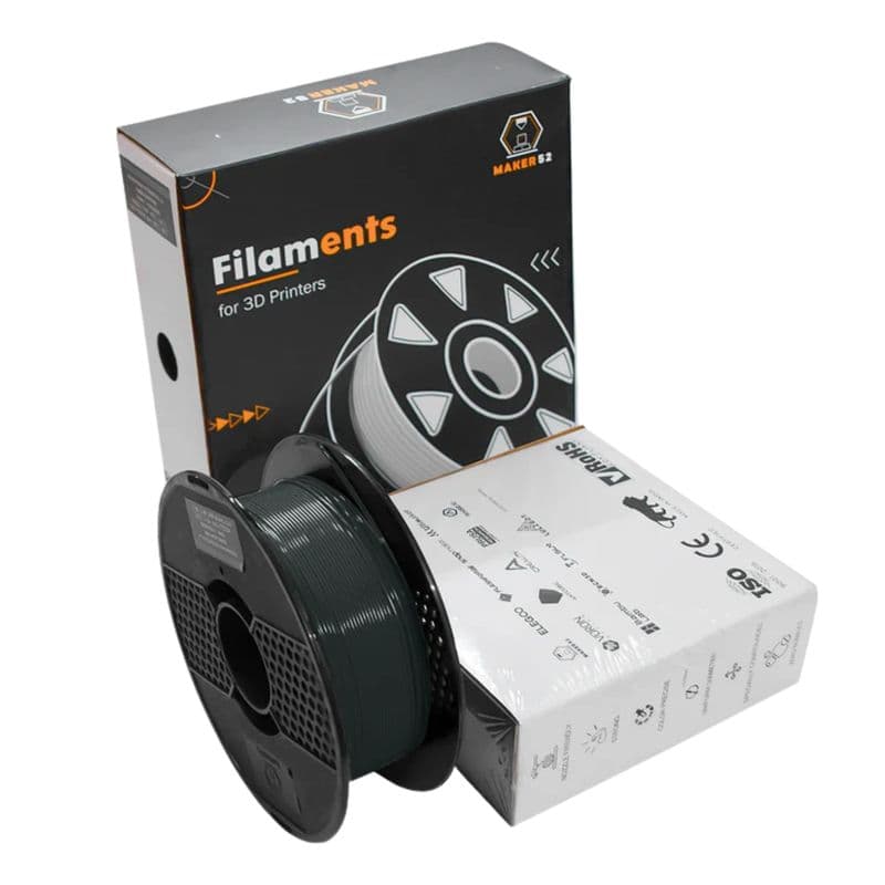 1.75mm HS PLA+ Filament Premium 3D Printer Material Midnight Grey Color - View 3