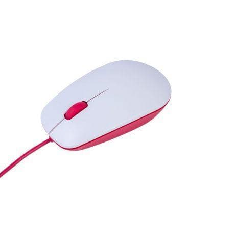 Raspberry Pi Official Mouse (White-Red) - View 3