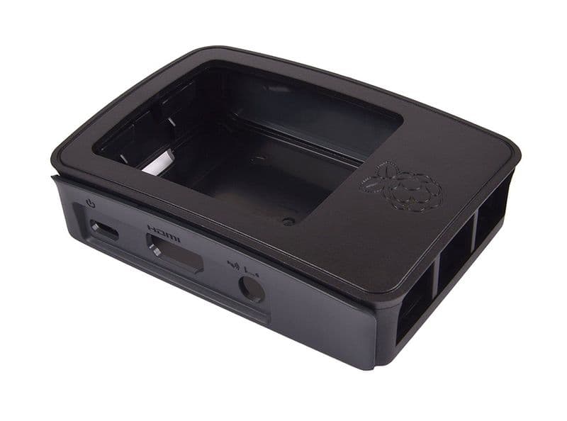 Raspberry Pi 3 Case (Black Grey) - View 3