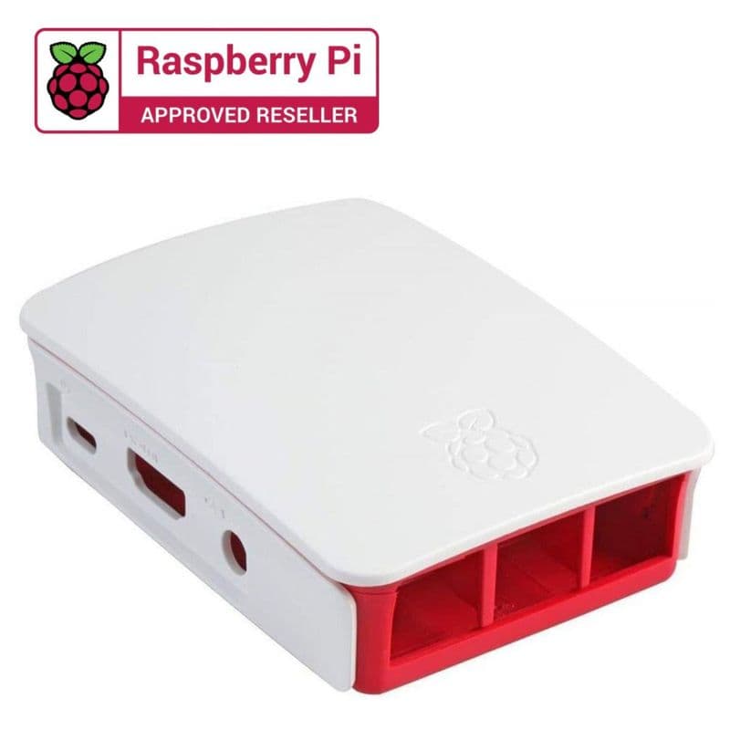 Raspberry Pi 3 Official Case for Model B and B+(White & Pink) - View 1