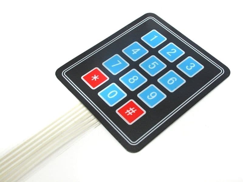 4x3 Flexible Matrix Keypad - View 1
