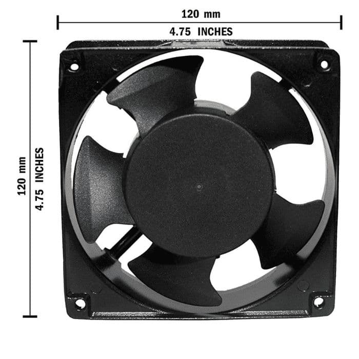 220v AC Cooling Fan - 120mm*120mm*38mm - View 2