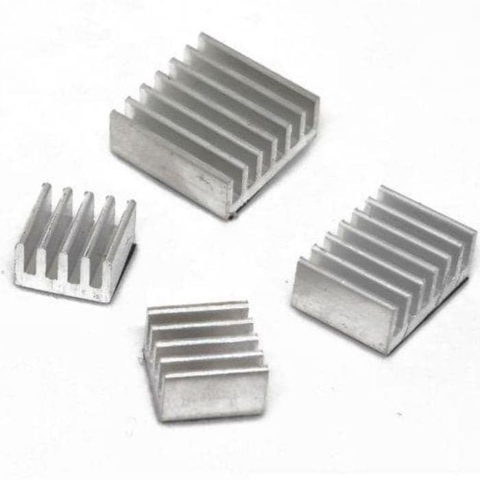 4 in 1 Heat sink Silver for Raspberry Pi 4B - View 1