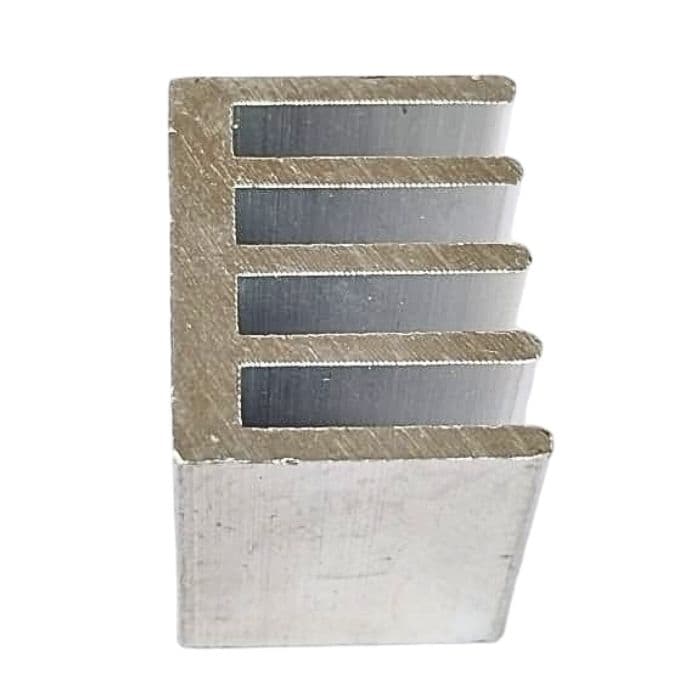 Aluminium Heatsink 19mmx19mmx15mm Silver Tone - View 3
