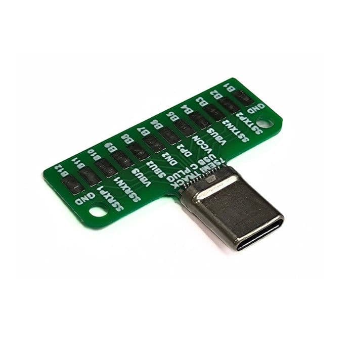 USB 3.1 Type-C Male Breakout Board (24-Pin) - 7Semi - View 2