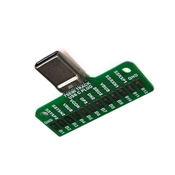 USB 3.1 Type-C Male Breakout Board (24-Pin) - 7Semi - View 3