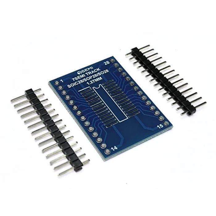 SOIC28/SOP28/SO28 TSSOP28/SSOP28 Adapter PCB Board - 7Semi - View 1