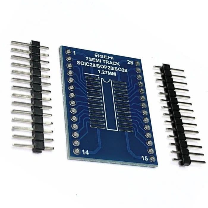 SOIC28/SOP28/SO28 TSSOP28/SSOP28 Adapter PCB Board - 7Semi - View 2