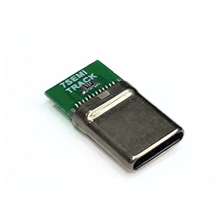 USB Type C PCB Male Breakout Board (4 Pin) -7Semi - View 1