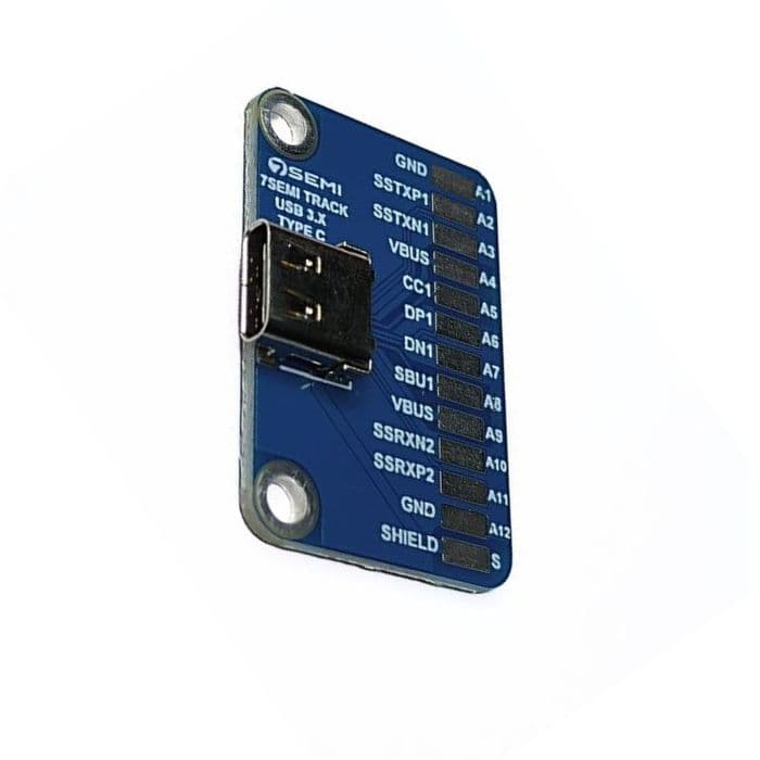USB 3.1 PCB Connector Type C Female Breakout Board -7Semi - View 1