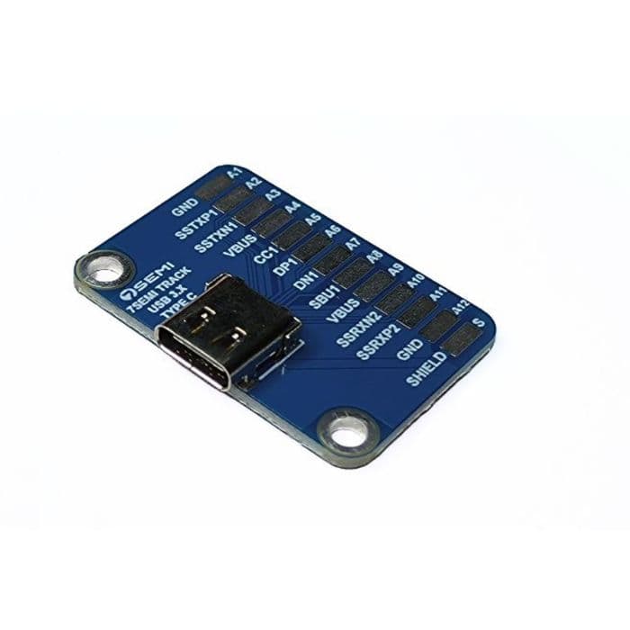 USB 3.1 PCB Connector Type C Female Breakout Board -7Semi - View 2