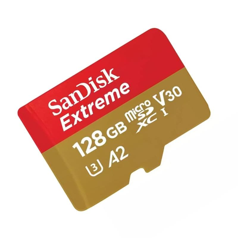 SanDisk Extreme 128GB A2 Micro SDXC Memory Card - View 2