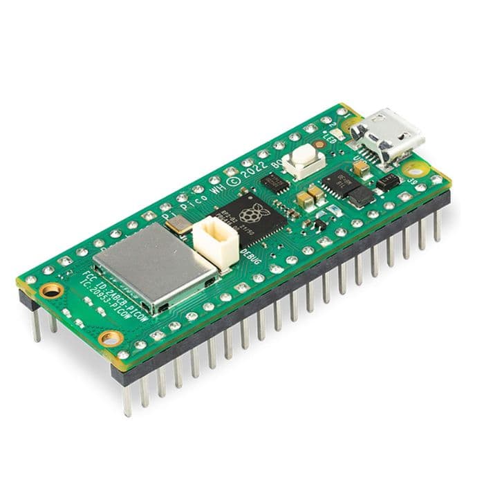 Official Raspberry Pi Pico WH (Soldered) - View 1