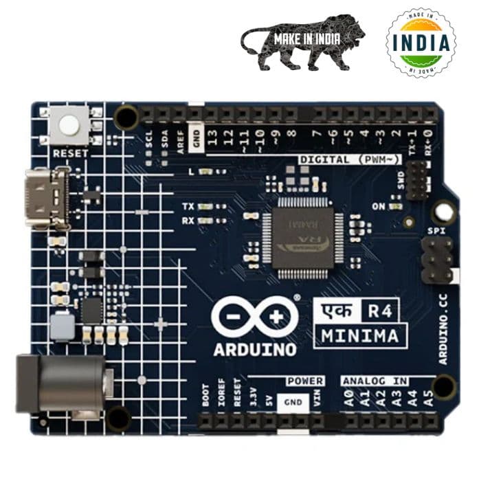 Original Arduino UNO EK (एक) R4 Minima - Made in India - View 2