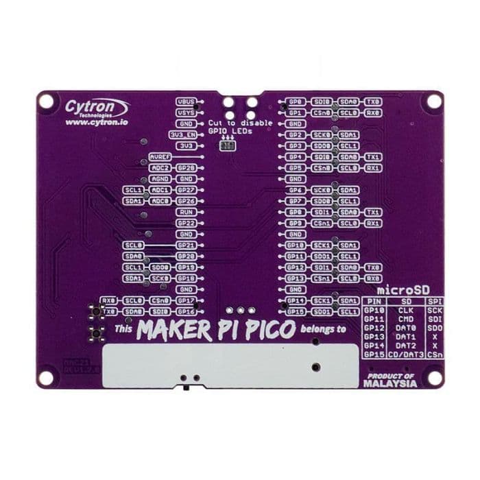 Cytron Maker Pi Pico Base Development Board for Raspberry Pi (without Pico) - View 2