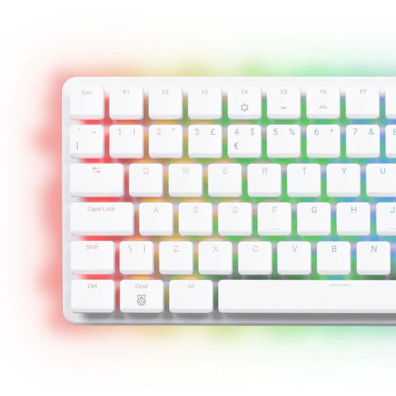Official Raspberry Pi 500+ Unit Only - Premium Desktop Computer (US Layout) - View 3
