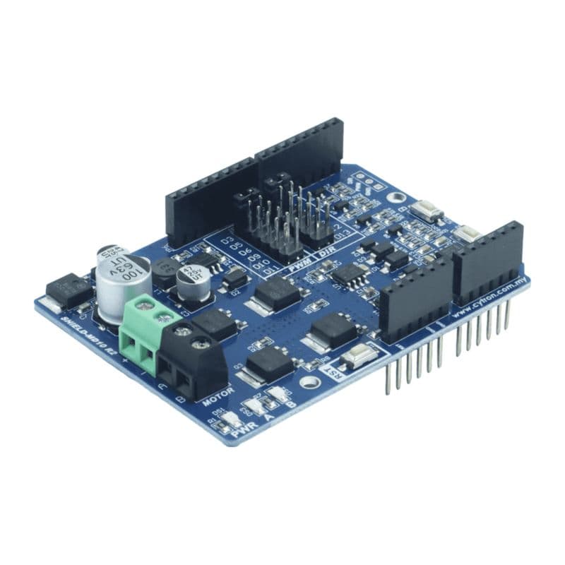 Cytron SHIELD-MD10 – 10A 7V–30V DC Motor Driver Shield for Arduino - View 1