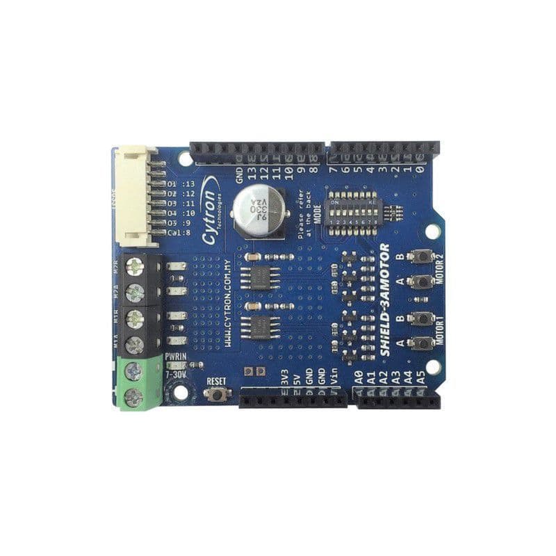 Cytron SHIELD-3AMOTOR 1.2A Dual Channel 7V–30V DC Motor Driver Shield for Arduino - View 2
