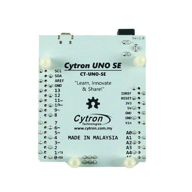 Cytron UNO Special Edition – Arduino-Compatible Board with Side Connectors - View 3