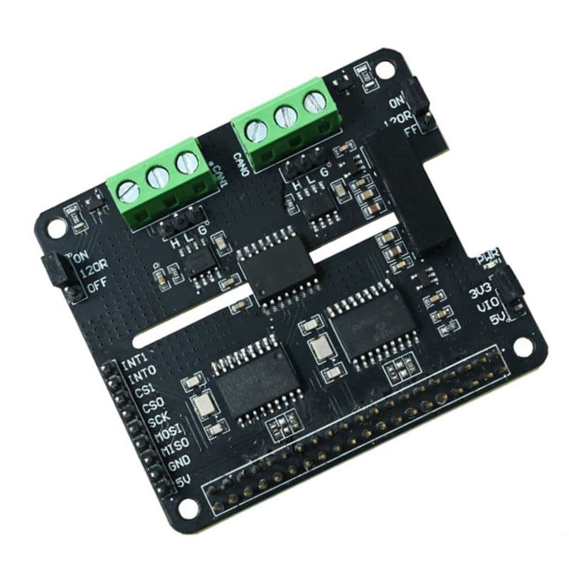 SmartElex 2 Channel CAN HAT - View 1
