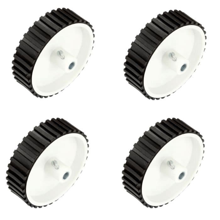 7 X 2 Cm Gear Motor Robot Wheel, Tyres for 6 mm Shaft Geared Dc Motor - 4 Pieces Robotics Science Project - View 2