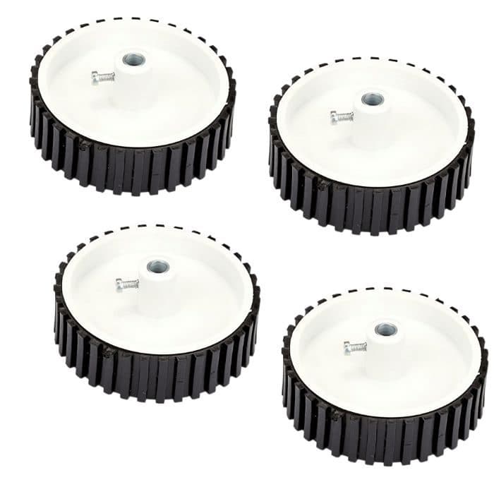 7 X 2 Cm Gear Motor Robot Wheel, Tyres for 6 mm Shaft Geared Dc Motor - 4 Pieces Robotics Science Project - View 3