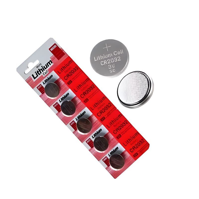 3V CR2032 Lithium Coin Battery (Pack of 5) - View 3