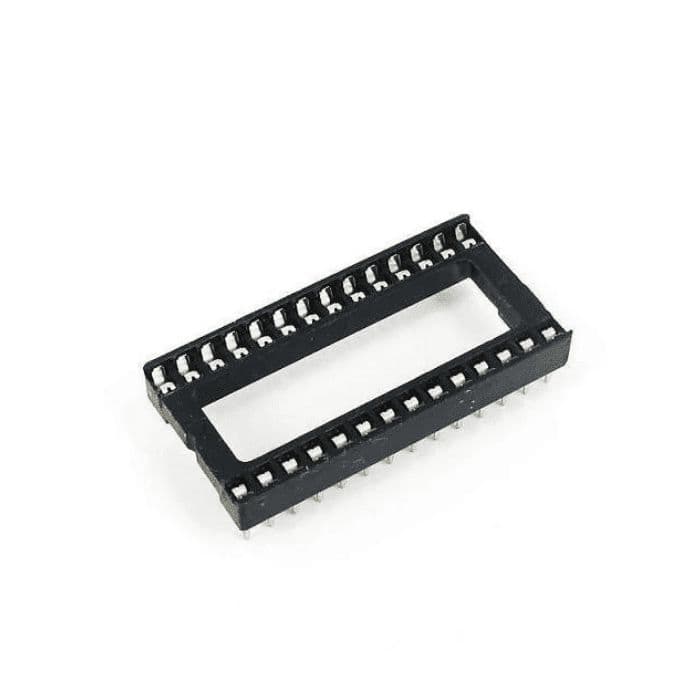 28 Pin Wide IC Base (Pack of 5) - View 1